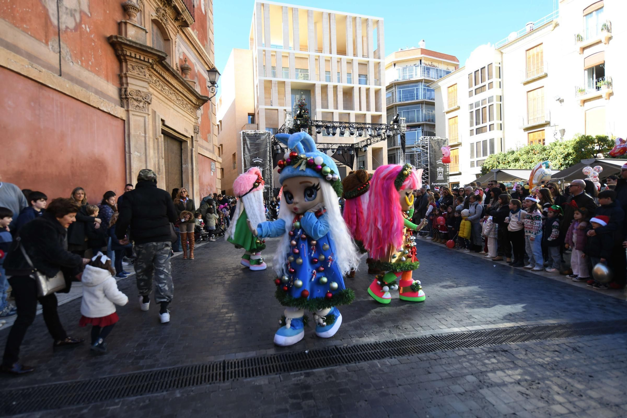 Las mejores imágenes del desfile de Papá Noel en Murcia