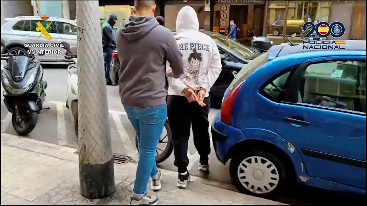 Imagen de uno de los detenidos en la operación