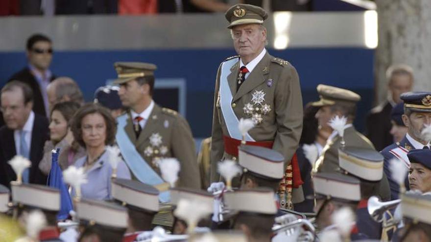 Menos abucheos a Zapatero en su último desfile del Día de la Hispanidad