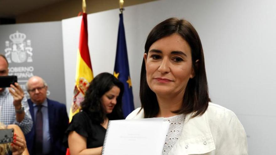 La exministra de Sanidad, Carmen Montón.