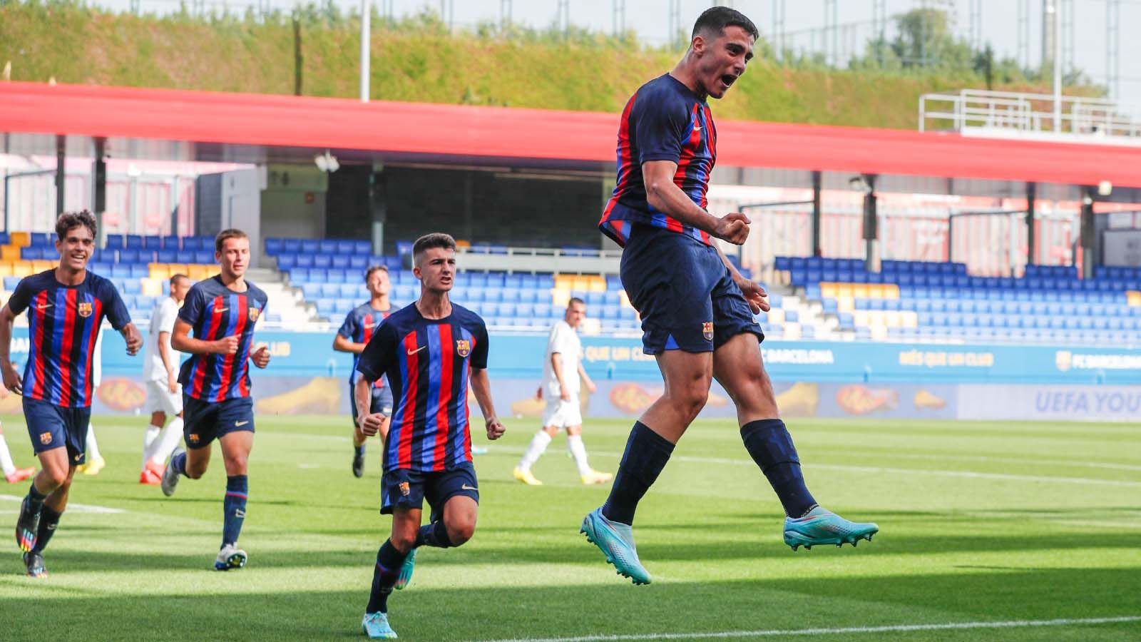 Ángel Alarcón anotó un doblete contra el Bayern en la Youth League