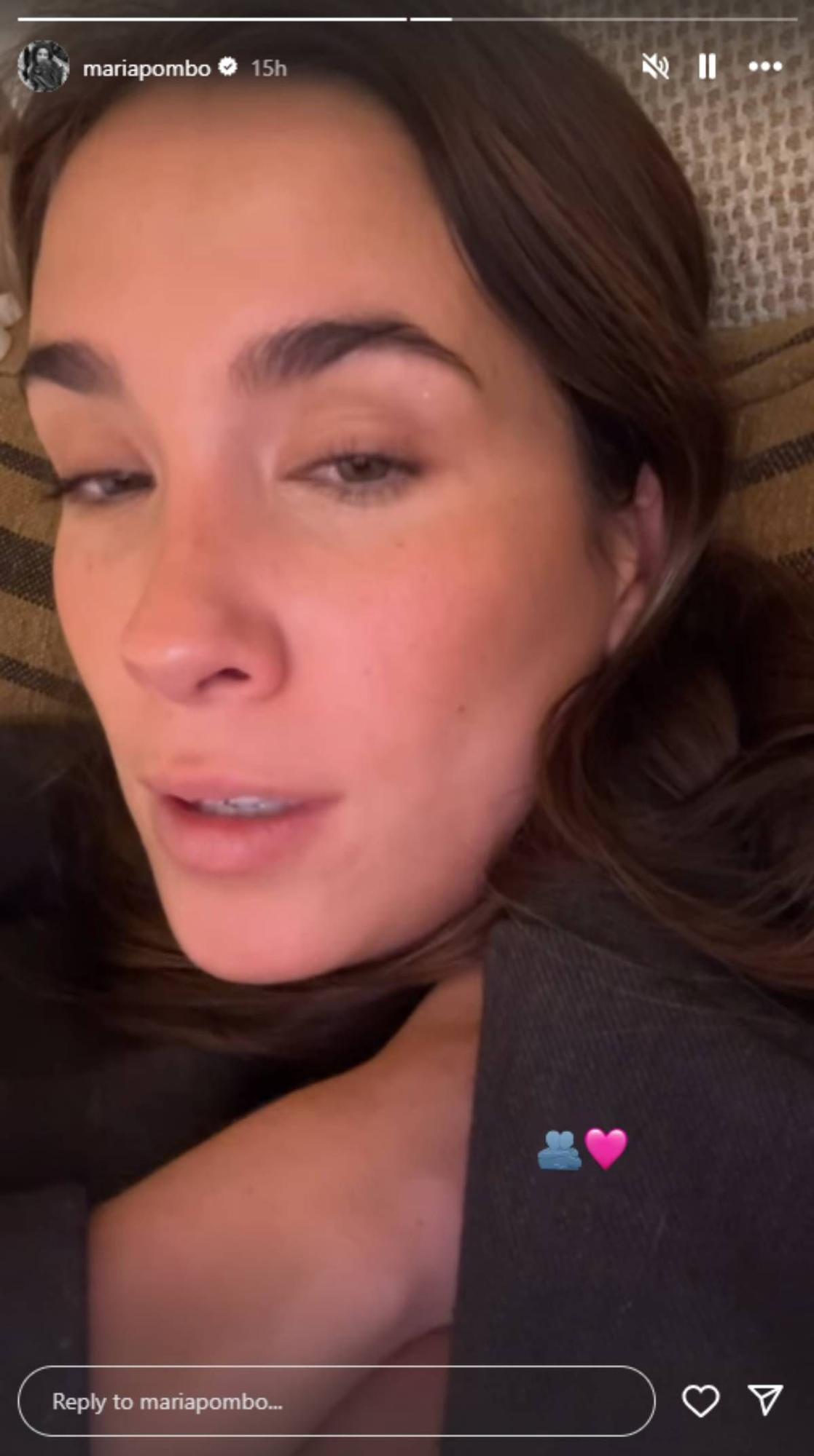 María Pombo aclara vía stories la razón por la que no asistió al cumpleaños de su hermana