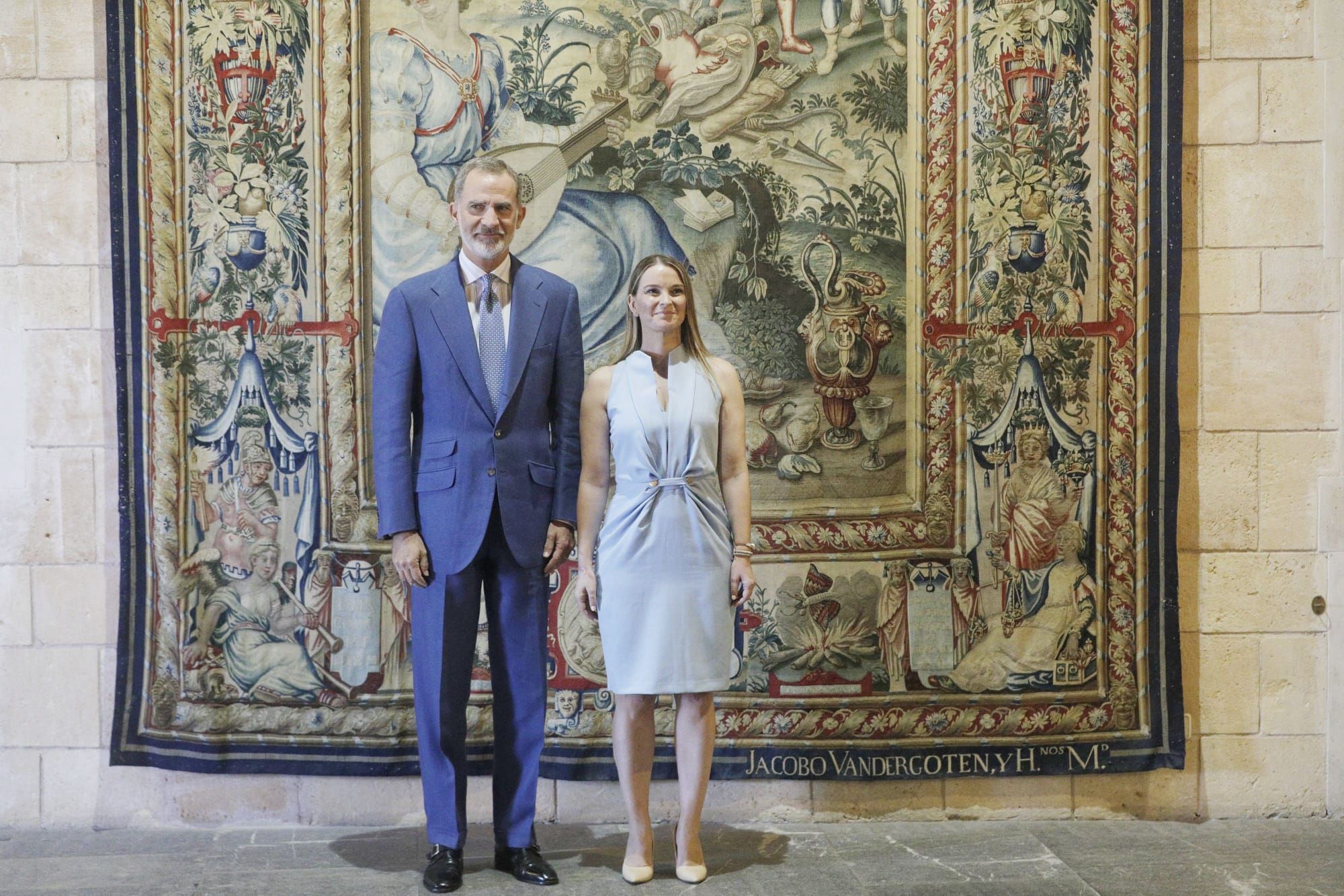 El rey Felipe VI recibe a Marga Prohens en el Palacio de la Almudaina