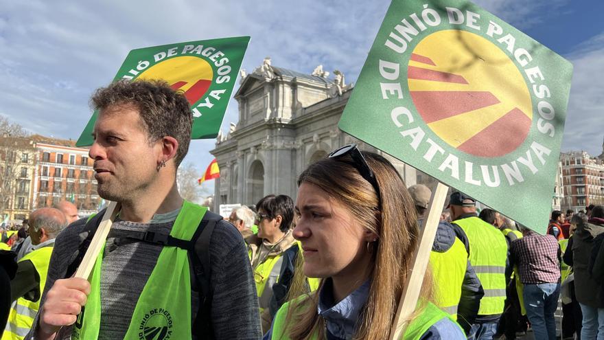 Vídeo | Els pagesos catalans s&#039;uneixen a la marxa rural a Madrid