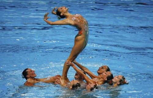 Las pruebas de salto y de natación sincronizada en el Mundial de Kazán dejan estampas espectaculares