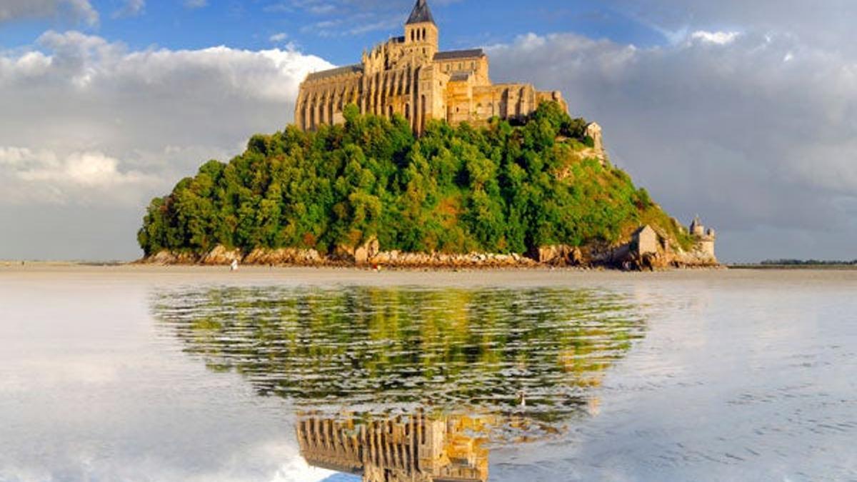 Bahía de Mont Saint-Michel, en Francia.
