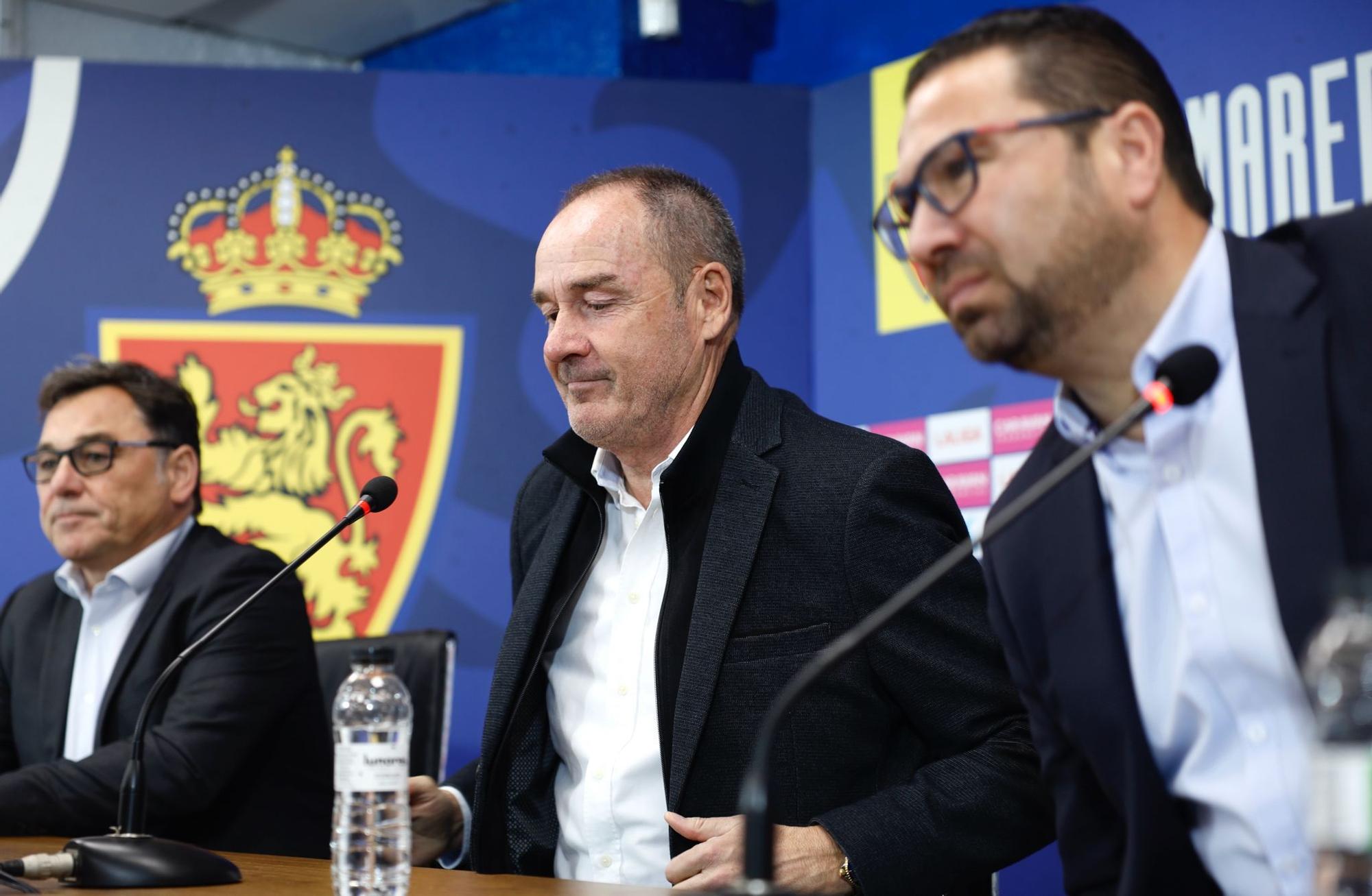 La emocionante presentación de Víctor Fernández en su regreso al Real Zaragoza