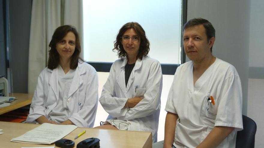 Marina Escoda, Isabel Vidal i Jaume Massana, dermatòlegs de l&#039;Hospital de Figueres