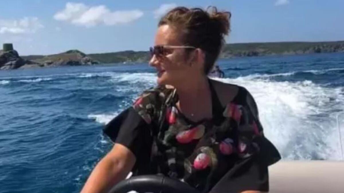 Elsie Mogford de vacaciones en Menorca antes de su fallecimiento