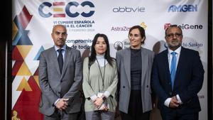 La ministra Mónica García, en la VI Cumbre Española contra el Cáncer.