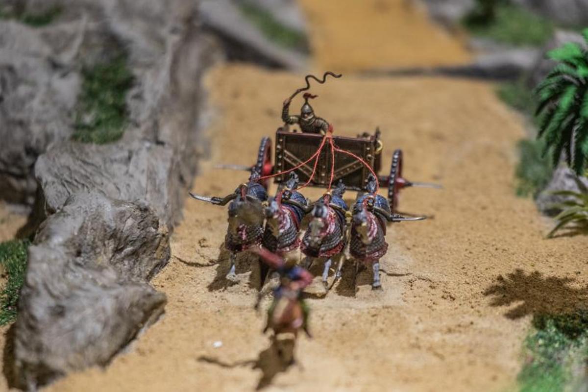 Maqueta de la Orihuela musulmana que se exhibe en el Museo de la Reconquista