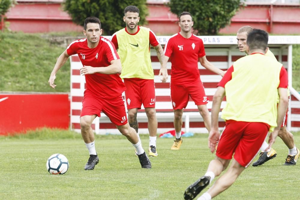 Entrenamiento del Sporting 03/10/2017