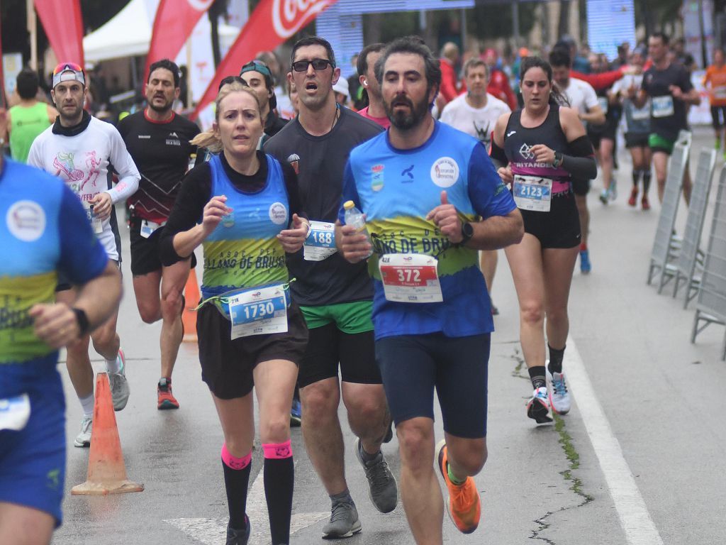 Llegada y podios de la 10k, la media maratón y la maratón de Murcia (I)