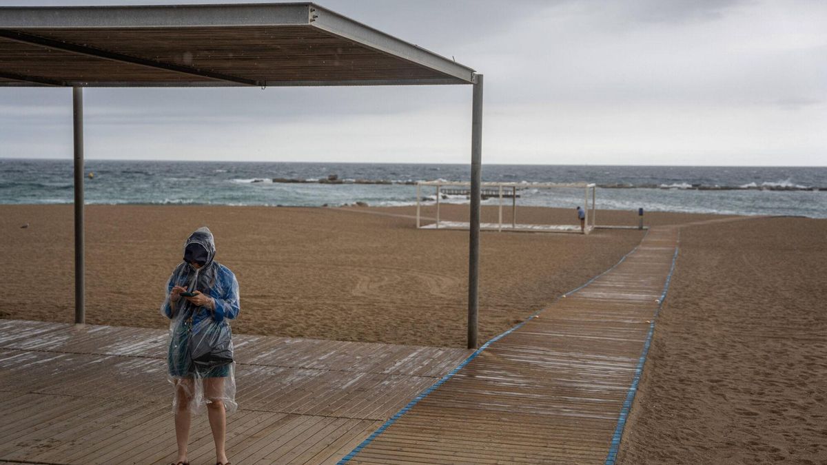Tormenta en la playa