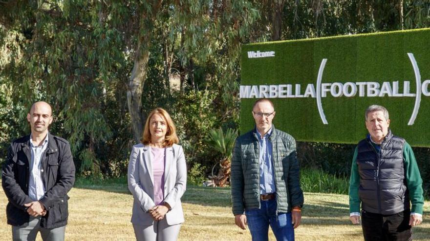 La concejala María García, en el Marbella Football Center