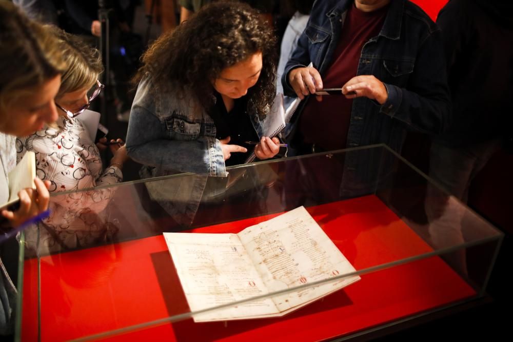 Inauguración de la muestra del Pergamino Vindel