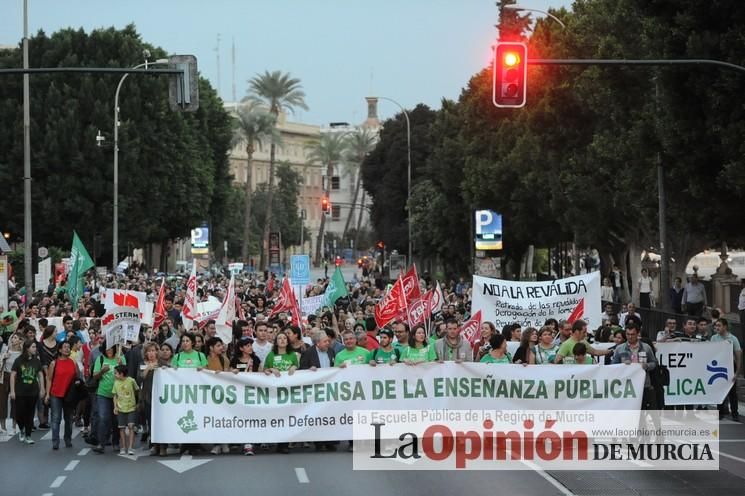 Manifestación contra la LOMCE en Murcia