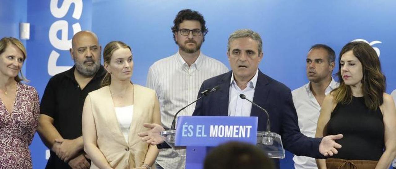 José Vicente Marí Bosó comparece tras conocer los resultados en la sede del PP en Palma.