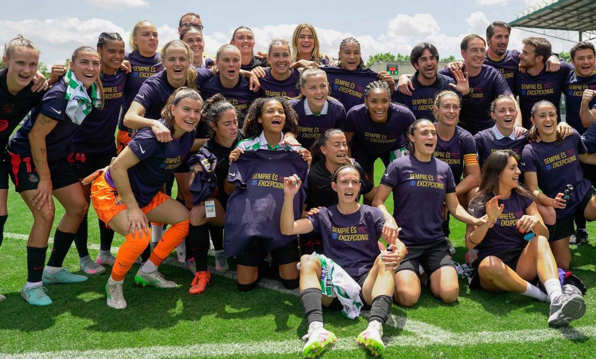 El Barça, campió per sisena vegada seguida El Barça, campió per sisena vegada seguida