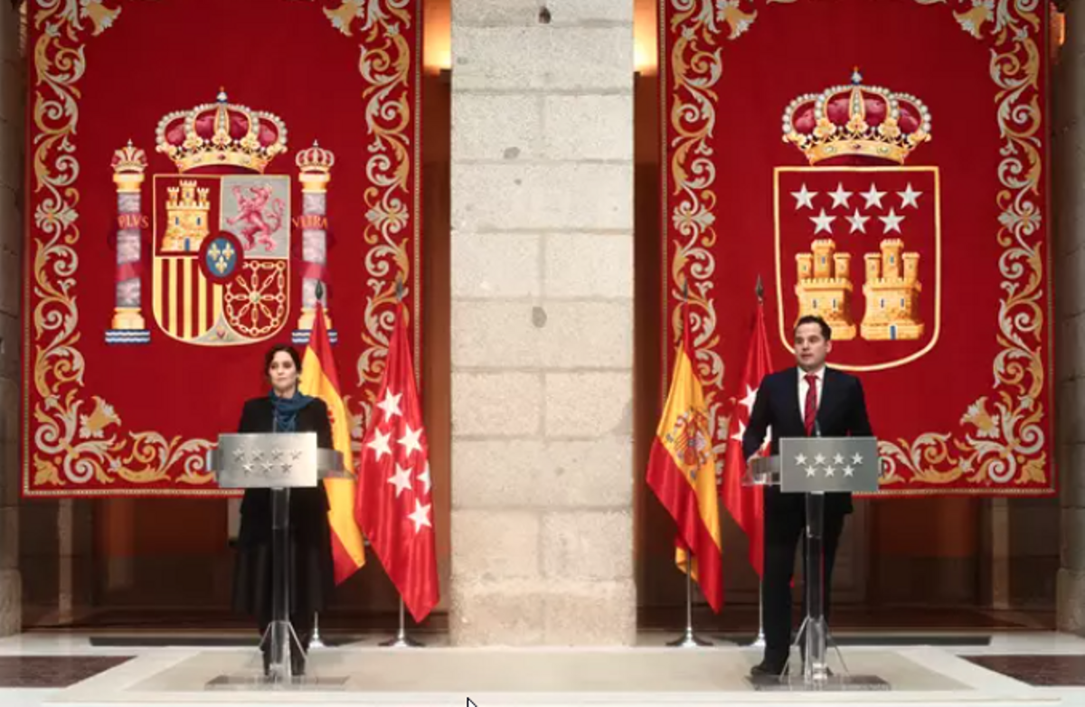 Ayuso i Aguado arriben a un acord Pressupostos per «reactivar» Madrid Ayuso i Aguado arriben a un acord Pressupostos per «reactivar» Madrid
