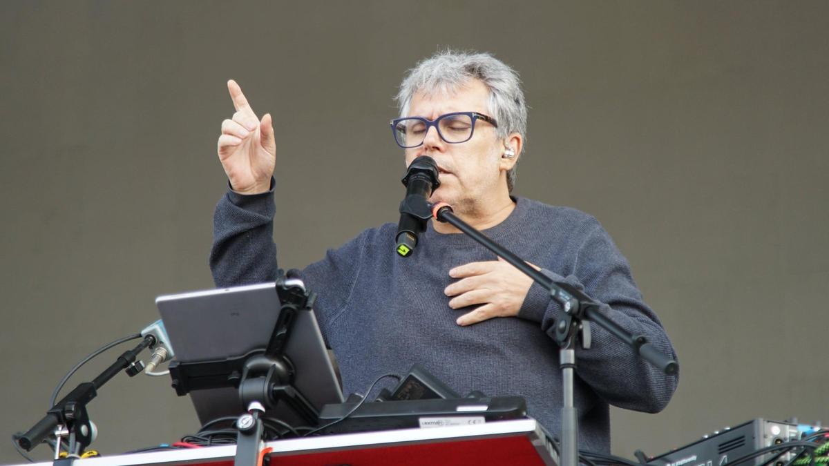 Iván Ferreiro en un concierto.