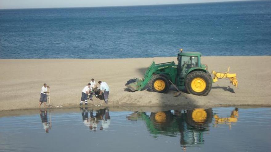 Desembocadura del río Fuengirola.