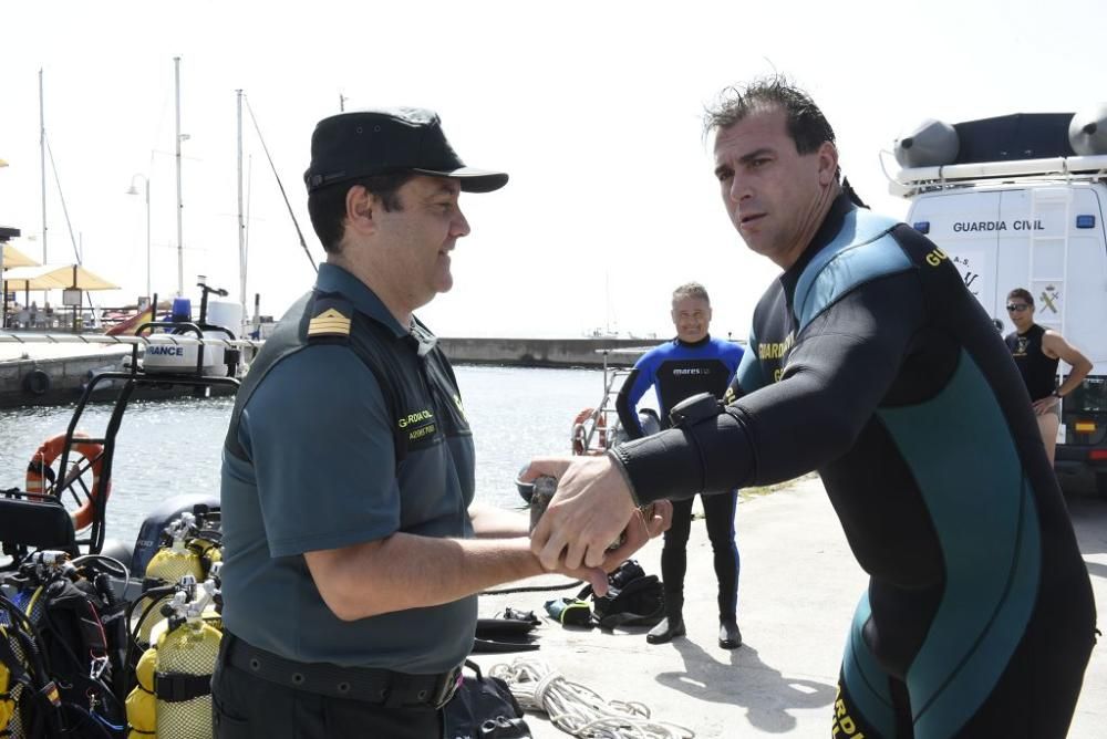 Recuperan parte de un ancla romana en aguas de Cab