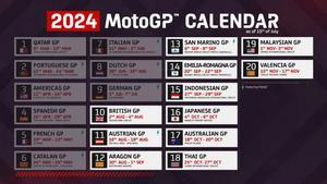 El calendario de MotoGP 2024, actualizado