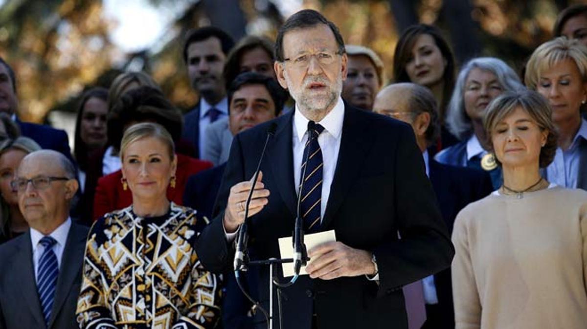 Mariano Rajoy: Ningú està fora de perill, però hem d’estar tranquils