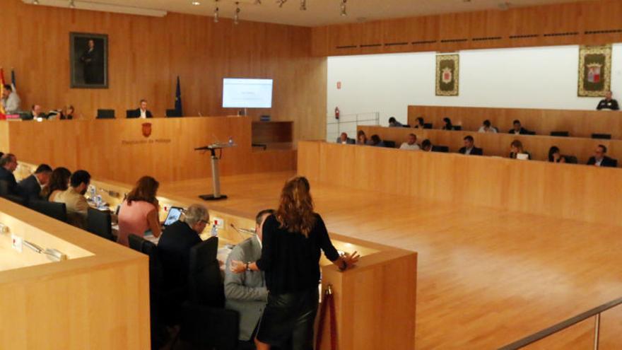 Pleno de la Diputación Provincial de Málaga.