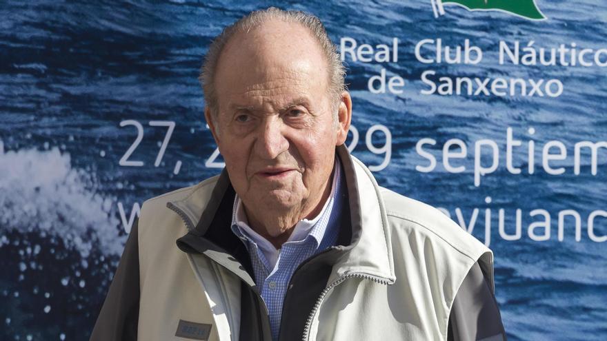 O Rei Juan Carlos, nunha das súas visitas a Sanxenxo