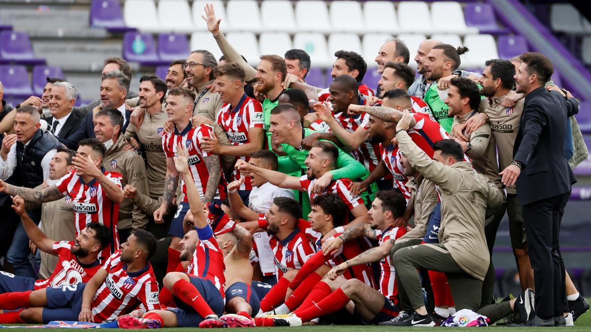 L&#039;Atlètic de Madrid celebra la seva victòria com a campió de la Lliga