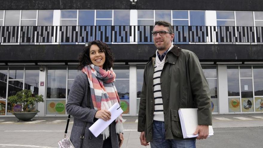 María José Senande y José Antonio Varela, ayer en el Lalín Arena. // Bernabé/Javier Lalín