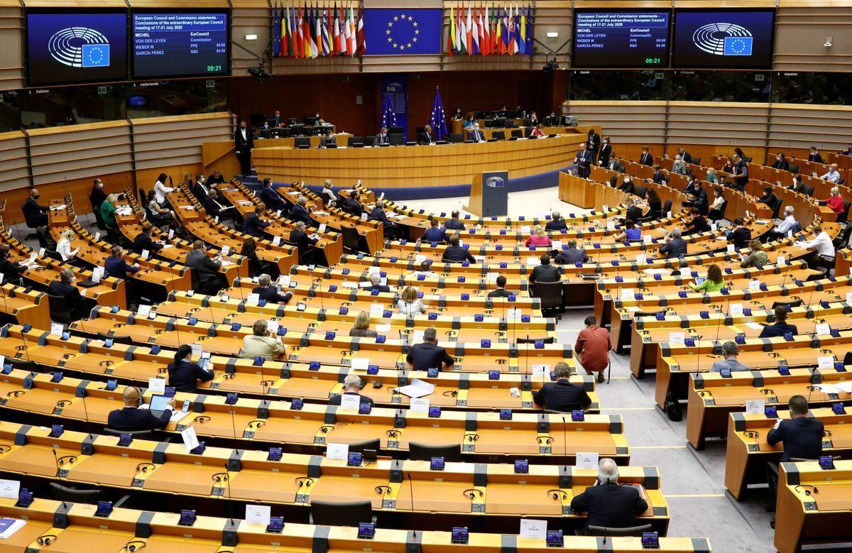 Vista del Parlamento Europeo.