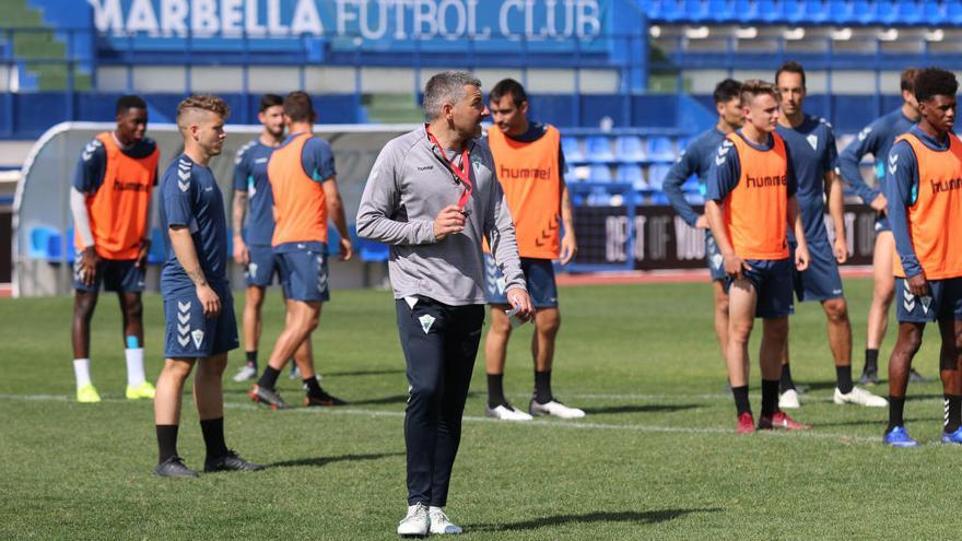 El Marbella, en un entrenamiento