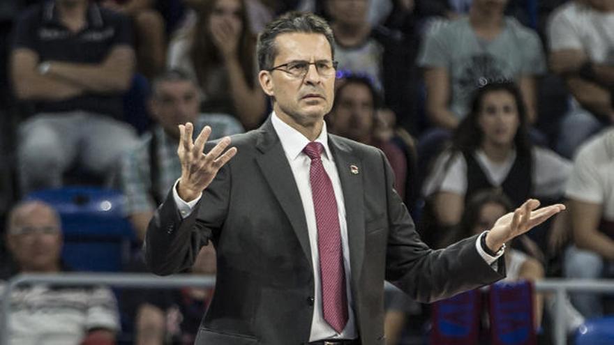 Pedro Martínez, en un partido de la Liga Endesa con el Baskonia.