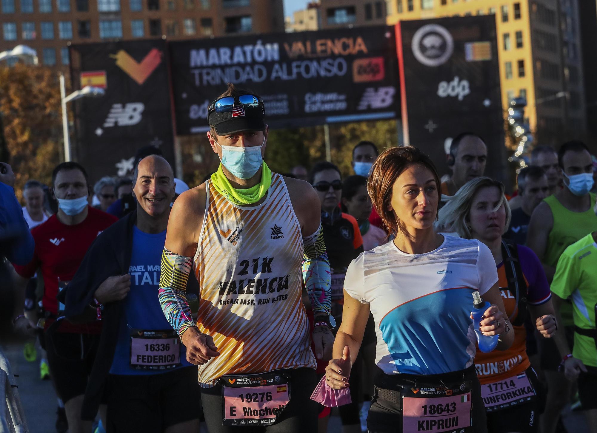 Salida del Maratón Valencia 2021