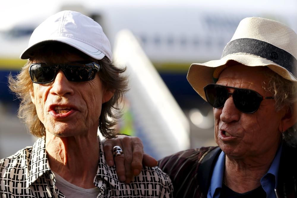 The Rolling Stones aterrizaron hoy en La Habana, donde todo está listo para el concierto gratuito y multitudinario que ofrecerán mañana en la capital cubana.