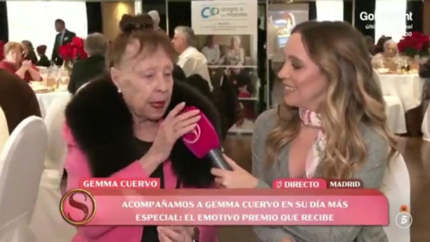 Gemma Cuervo corta enfadada su entrevista con &#039;Socialité&#039;: &quot;Te pido que acabemos&quot;