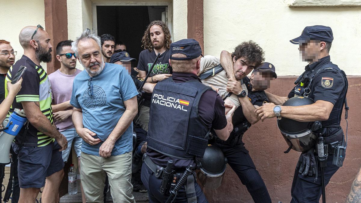 Desalojo en el barrio Miguel Hernández de Alicante