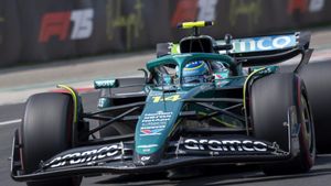 Mogyorod (Hungary), 02/08/2025.- Aston Martin driver Fernando Alonso of Spain competes during the third free practice session for the Formula One Hungarian Grand Prix at the Hungaroring circuit in Mogyorod, Hungary, 02 August 2025, two days ahead of the race. (Fórmula Uno, Hungría, España) EFE/EPA/Zoltan Balogh HUNGARY OUT