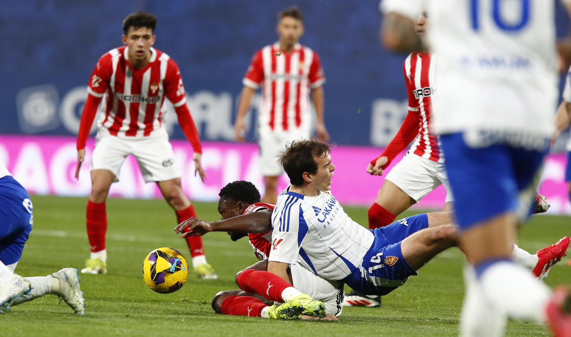 Así fue el partido entre el Sporting y el Zaragoza