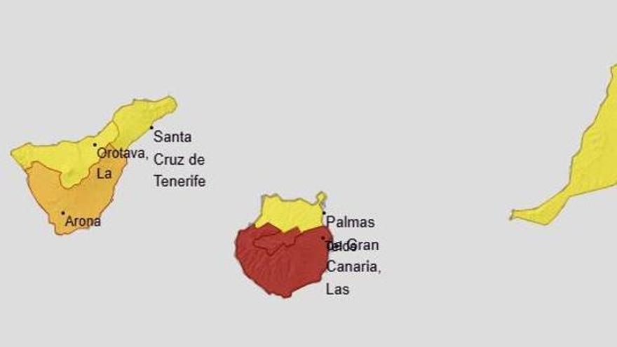 Gran Canaria en alerta extrema por el calor: más de 40 grados y riesgo de incendios