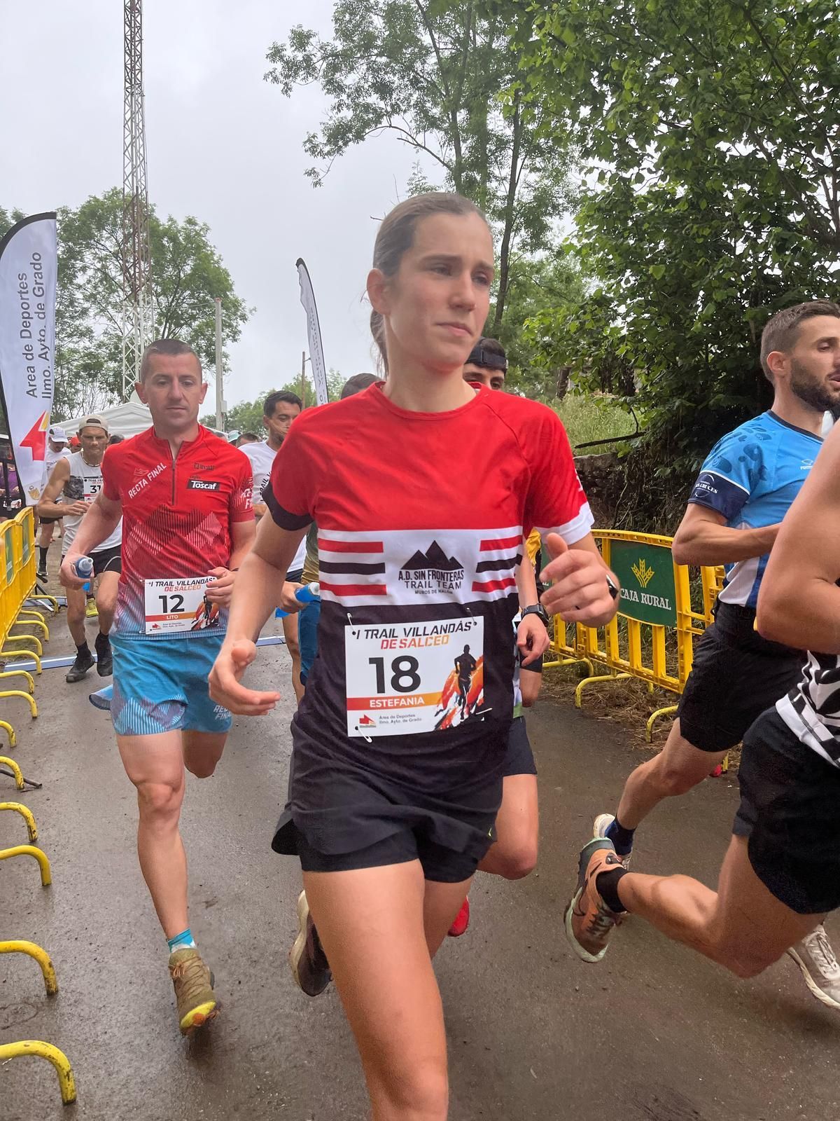 Estefanía Fernández, en plena carrera