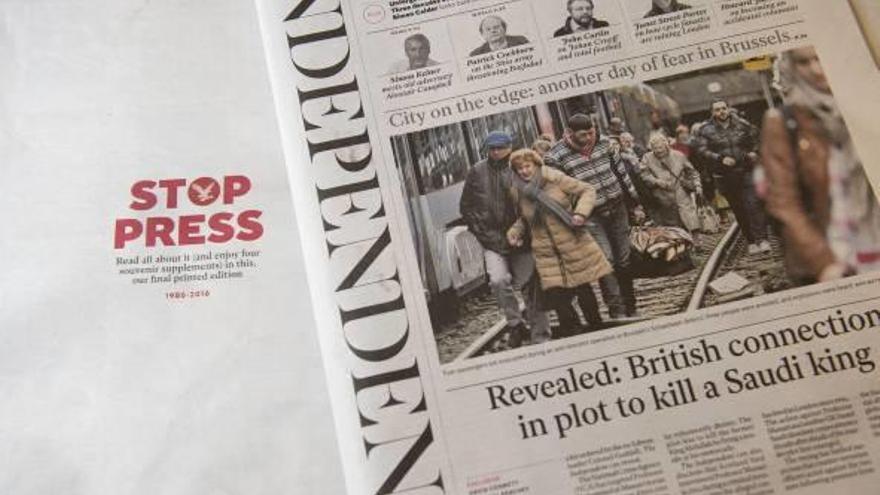 «The Independent» dice adiós al papel