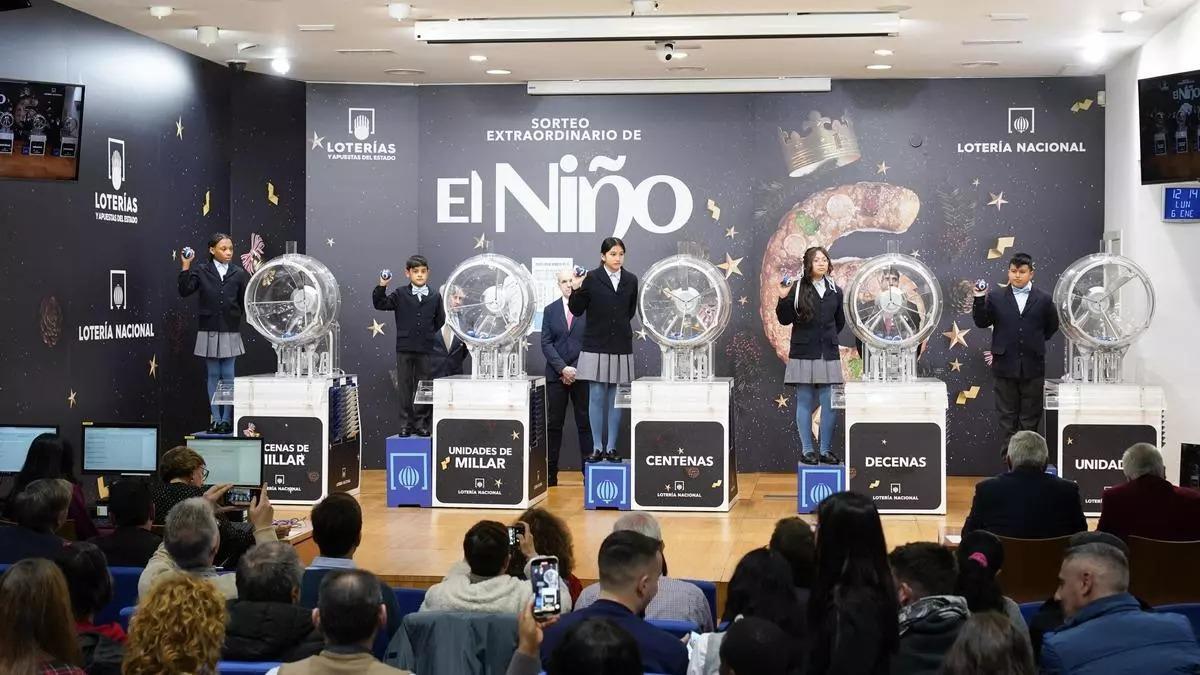 Bombos del sorteo del Niño.