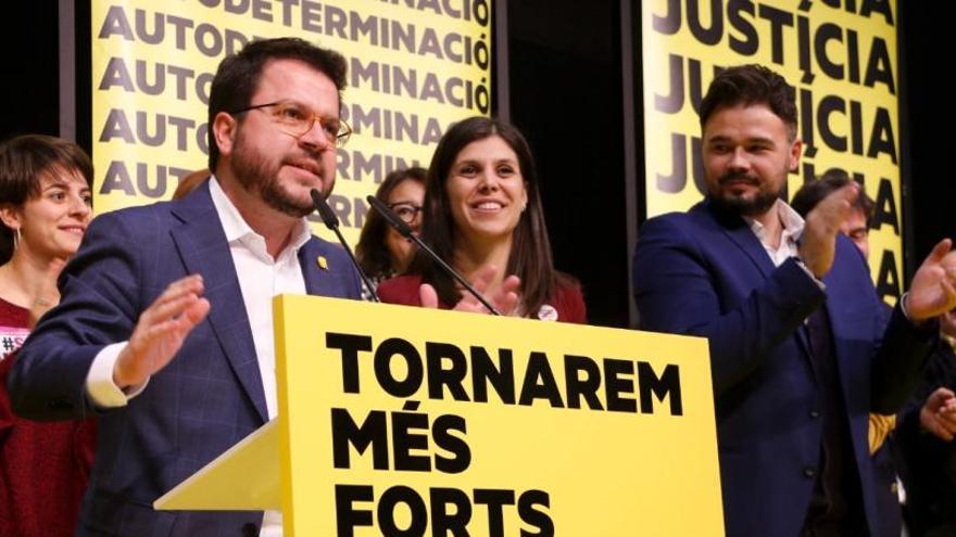 Aragonès, Vilalta i Rufián la nit electoral