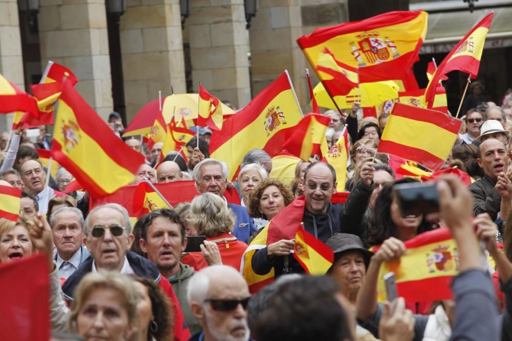 Manifestación en Gijón por la unidad de España