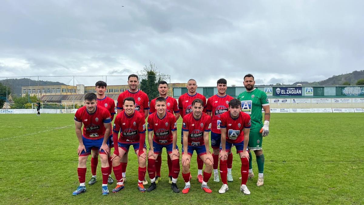 El "once" inicial del Salas.