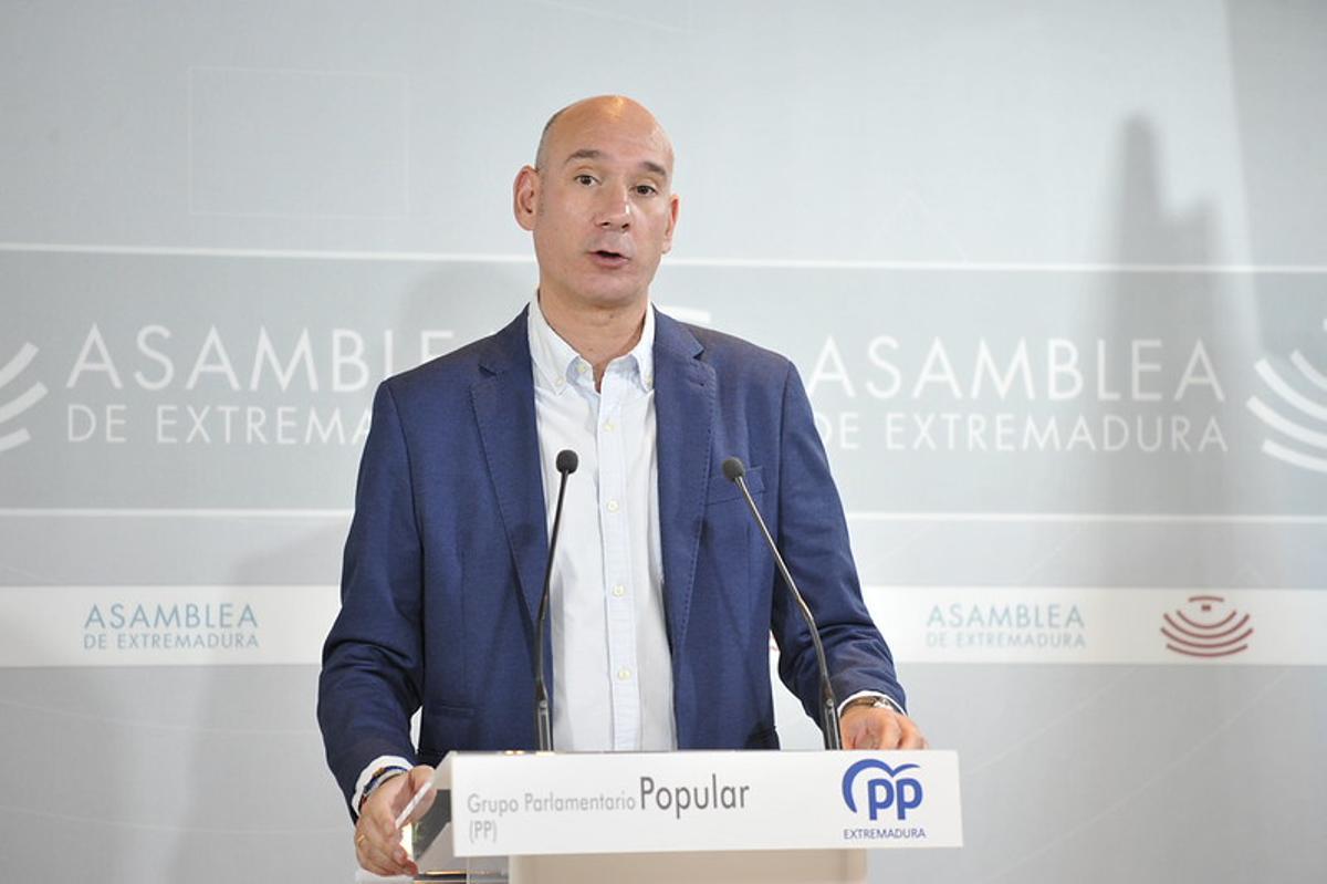 El portavoz del PP en la Asamblea de Extremadura, José Ángel Sánchez Juliá.